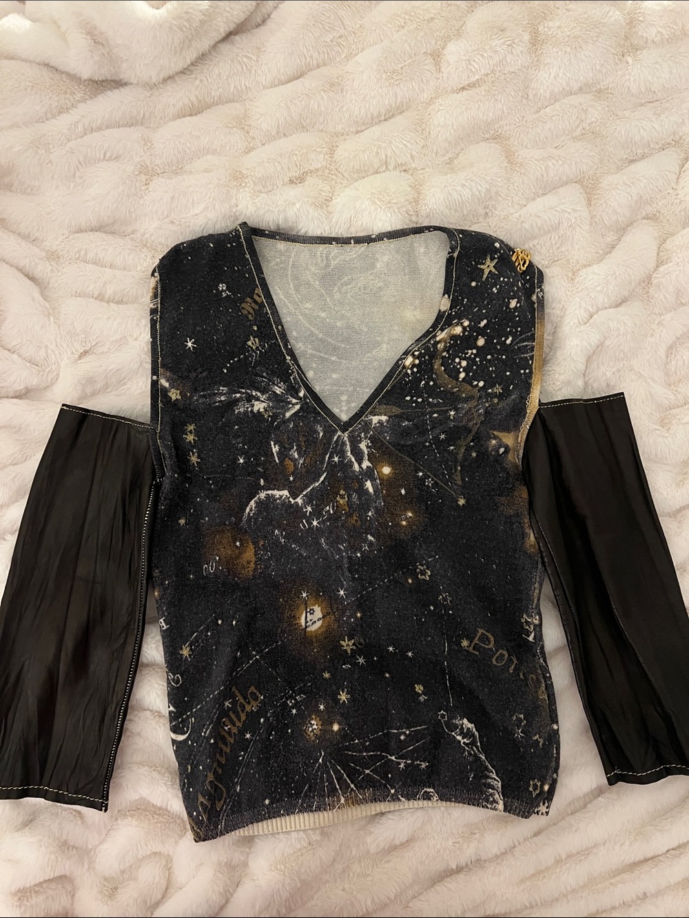 Vintage Roberto Cavalli F/W 2003 Constellation Blouse